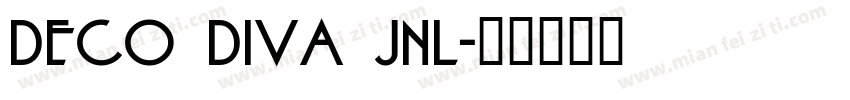 Deco Diva JNL字体转换